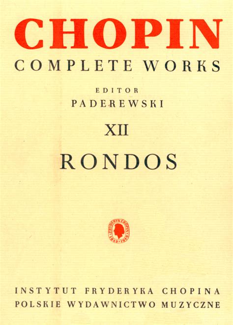 Complete Works XII: Rondos